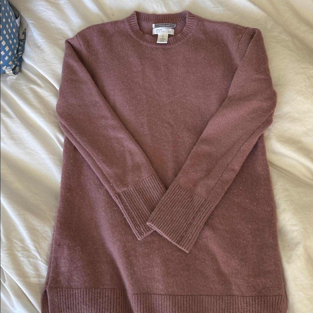 Nordstrom Signature Dusty Rose Cashmere Sweater